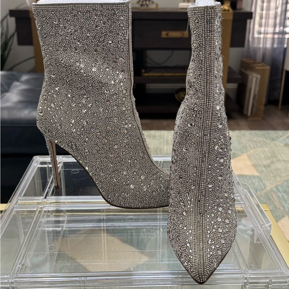 Aqua Rhinestone Booties - Picture 6 of 9